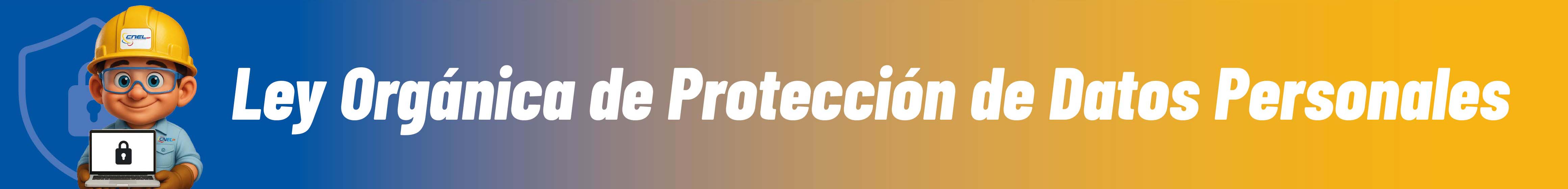 Banner Protección de Datos Personales CNEL EP