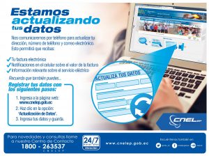 CNEL EP actualiza datos de sus clientes mediante llamadas