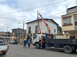 3500 beneficiados con la repotenciación de las redes eléctricas en Jipijapa