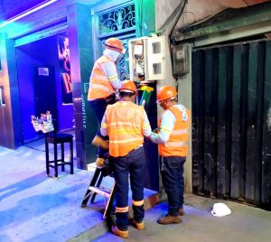Operativos de control de energía en varios sectores comerciales