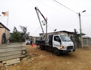 Nueve barrios con nuevas luminarias al norte de Machala