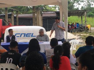 Se mejoró el alumbrado público en la comunidad Nueva Santana, cantón Cuyabeno