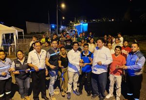 Comunidad La Mona del cantón Paján cuenta con nueva red de alumbrado público