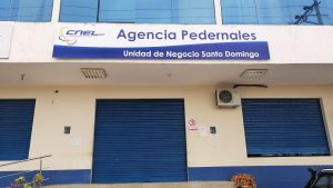 CNEL EP reapertura la agencia Pedernales