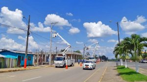 Se realizó obra eléctrica gracias al convenio interinstitucional con la Mancomunidad de Transito de Shushufindi
