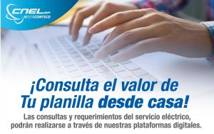 A través de su página web, CNEL EP activa el “Balcón de Servicios”
