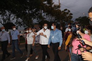 Autoridades recorrieron obra de iluminación en la autopista Durán- Boliche