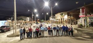 CNEL EP entrega obra de alumbrado público con luminarias LED en el cantón Bolívar
