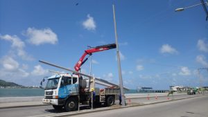 Malecón del cantón San Vicente cuenta con moderna obra de iluminación pública