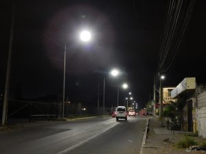 CNEL EP instaló 110 luminarias Led en el cantón La Libertad