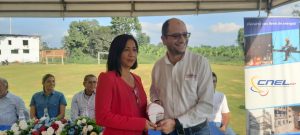 Se inauguró obra de iluminación pública en el Km 4-ADELCA del cantón Milagro