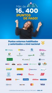 CNEL EP expone puntos de recaudación autorizados