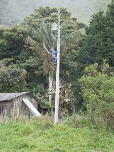 CNEL EP ENTREGÓ OBRA DE ELECTRIFICACIÓN EN LA COMUNIDAD LA PALMA BENEFICIANDO A 49 FAMILIAS